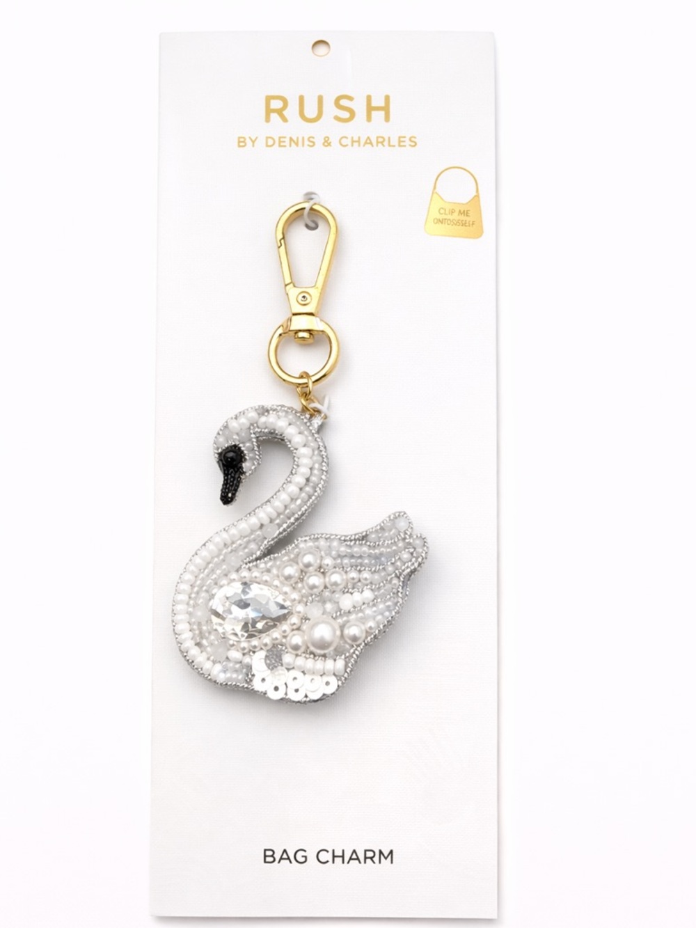 Rush Bag Swan Charm